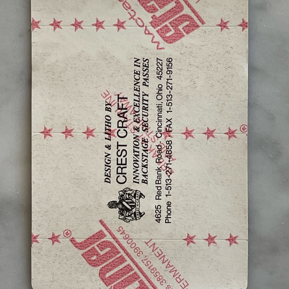 Original Grateful Dead Backstage Pass - Marvel Series The Hulk 6/4/95 - Picture 2 of 2